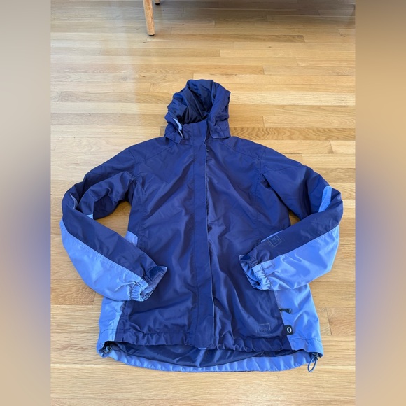 REI Elements Women’s XS Insulated Hooded Jacket - Purple/Blue - Fleece Lined - Picture 4 of 10